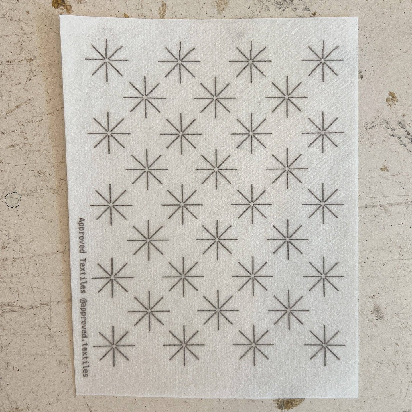 Approved Textiles - Stars . Minimal Mending Series