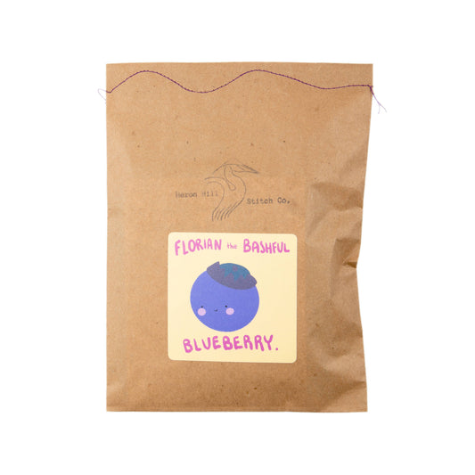 Heron Hill Stitch Co - Florian the Bashful Blueberry Craft Kit