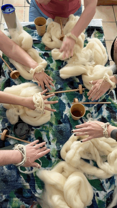 Handspinning 101: Making yarn on a drop spindle