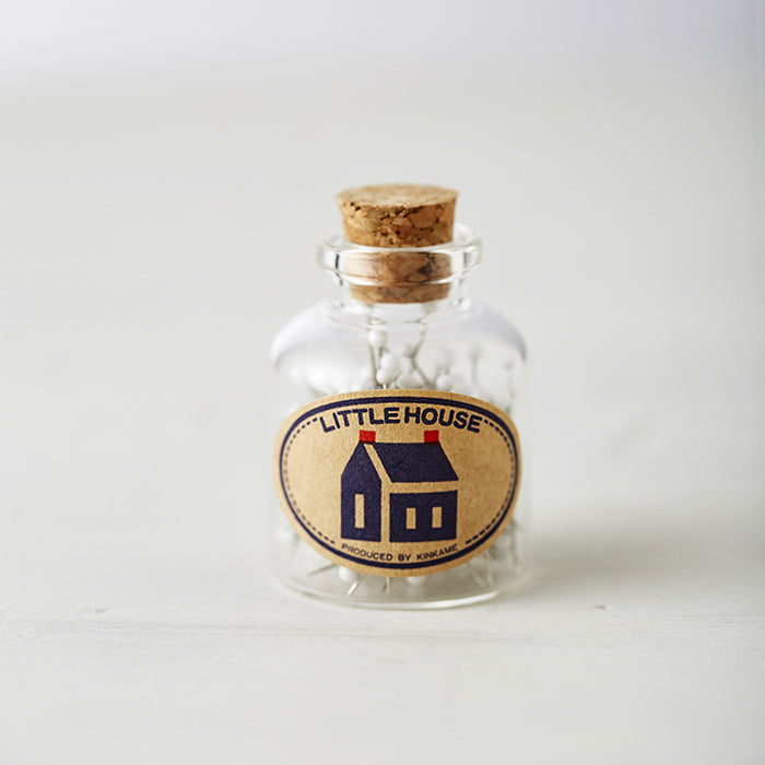 Little House - Glass Bottle of Pins