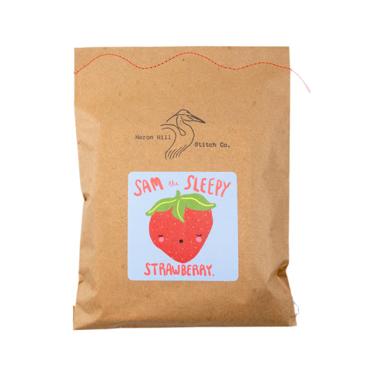 Heron Hill Stitch Co - Sam the Sleepy Strawberry Craft Kit