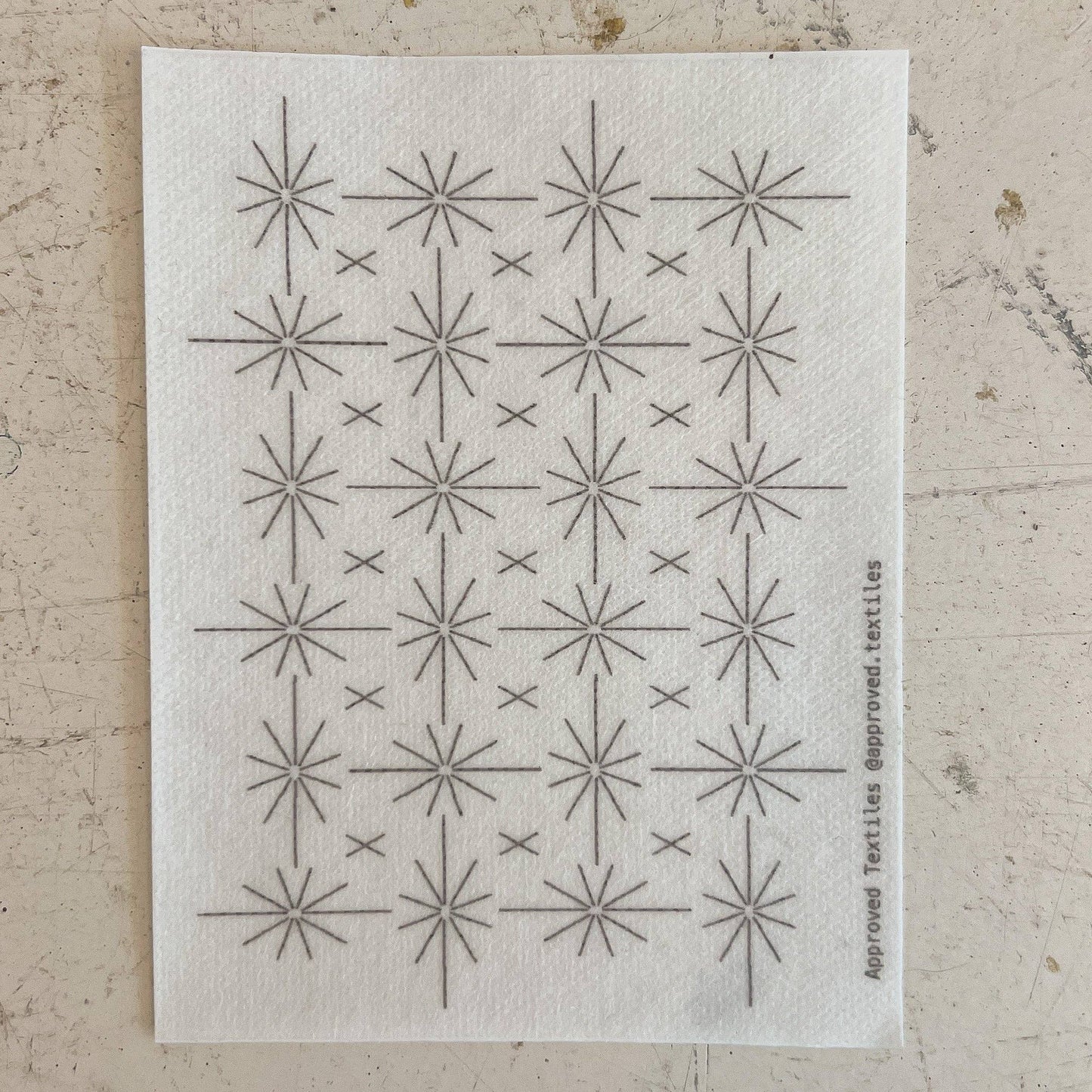 Approved Textiles - Stars . Minimal Mending Series