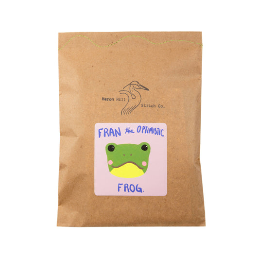 Heron Hill Stitch Co - Fran the Optimistic Frog Craft Kit