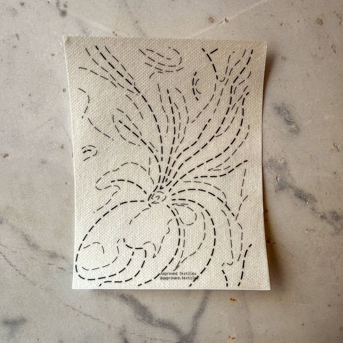 Approved Textiles - Georgia O'Keeffe Florals Mending + Embellishment Transfer