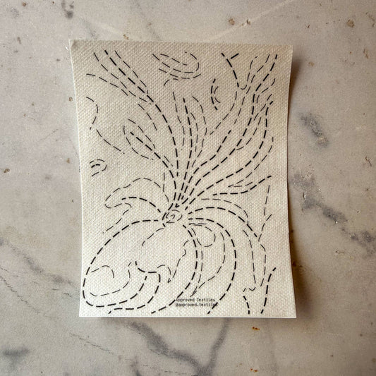 Approved Textiles - Georgia O'Keeffe Florals Mending + Embellishment Transfer