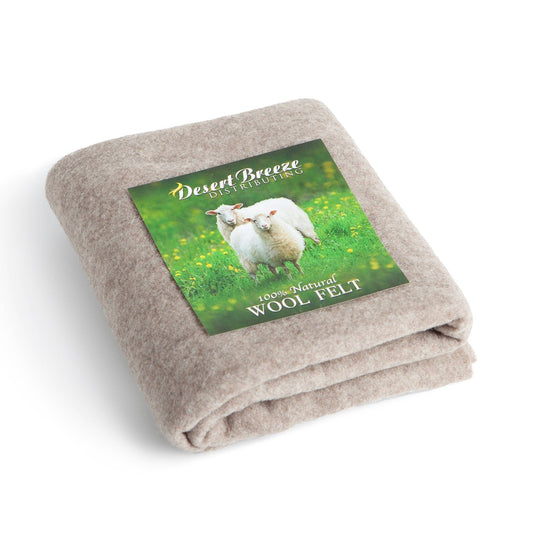 Pure Merino Wool, Extra Fine Pre Felt Fabric Un-dyed, Natural Brown Color