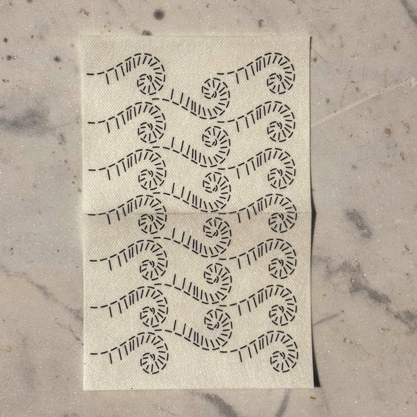 Approved Textiles - Frond: Visible Mending Transfers
