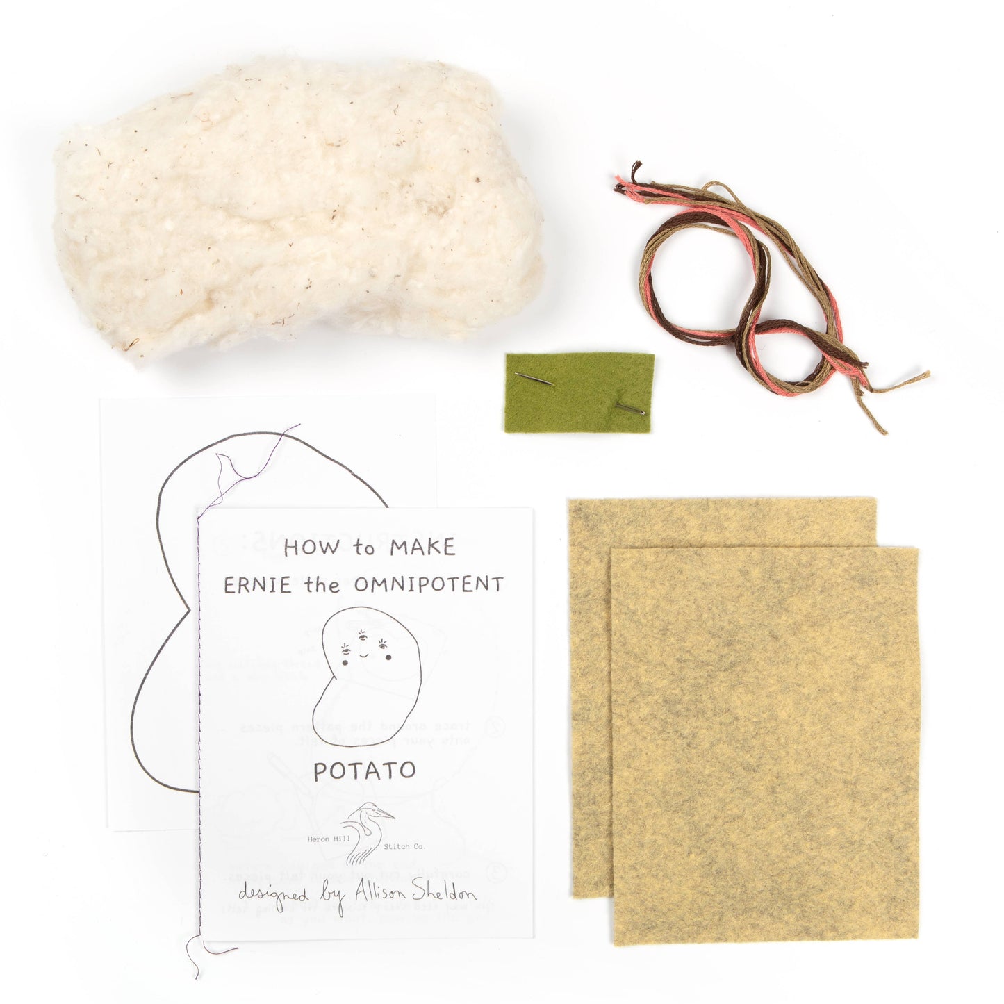 Heron Hill Stitch Co - Ernie the Omnipotent Potato Craft Kit