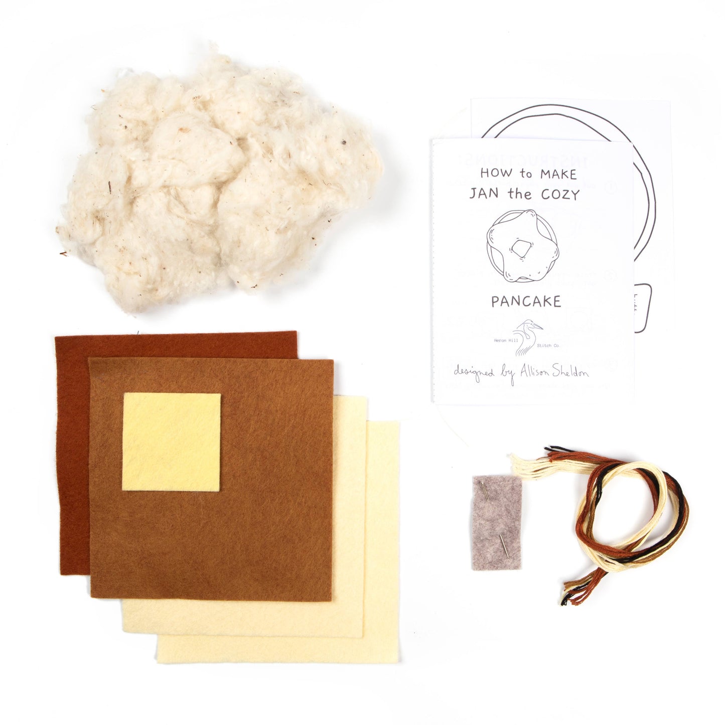 Jan the Cozy Pancake - DIY Craft Kit