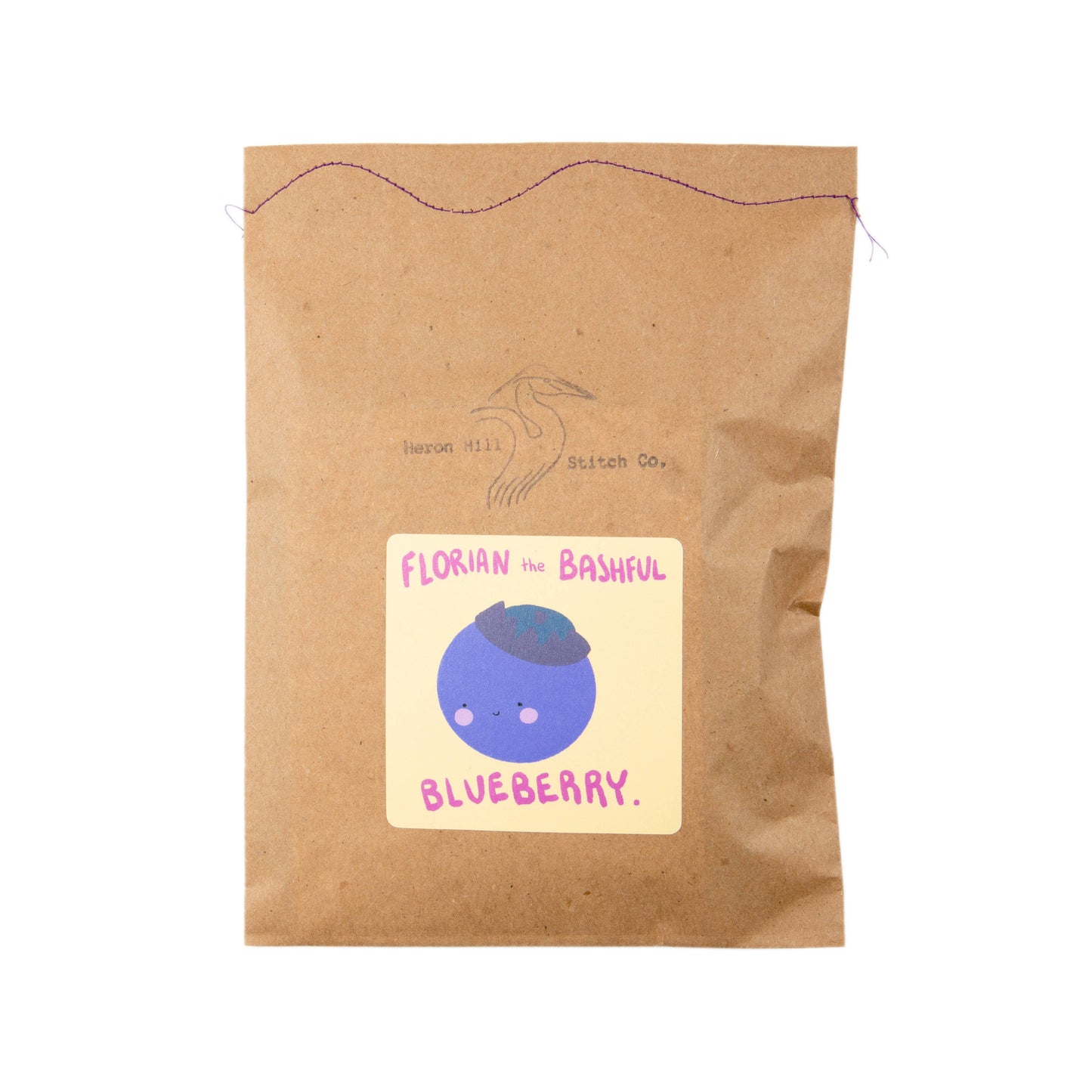 Heron Hill Stitch Co - Florian the Bashful Blueberry Craft Kit