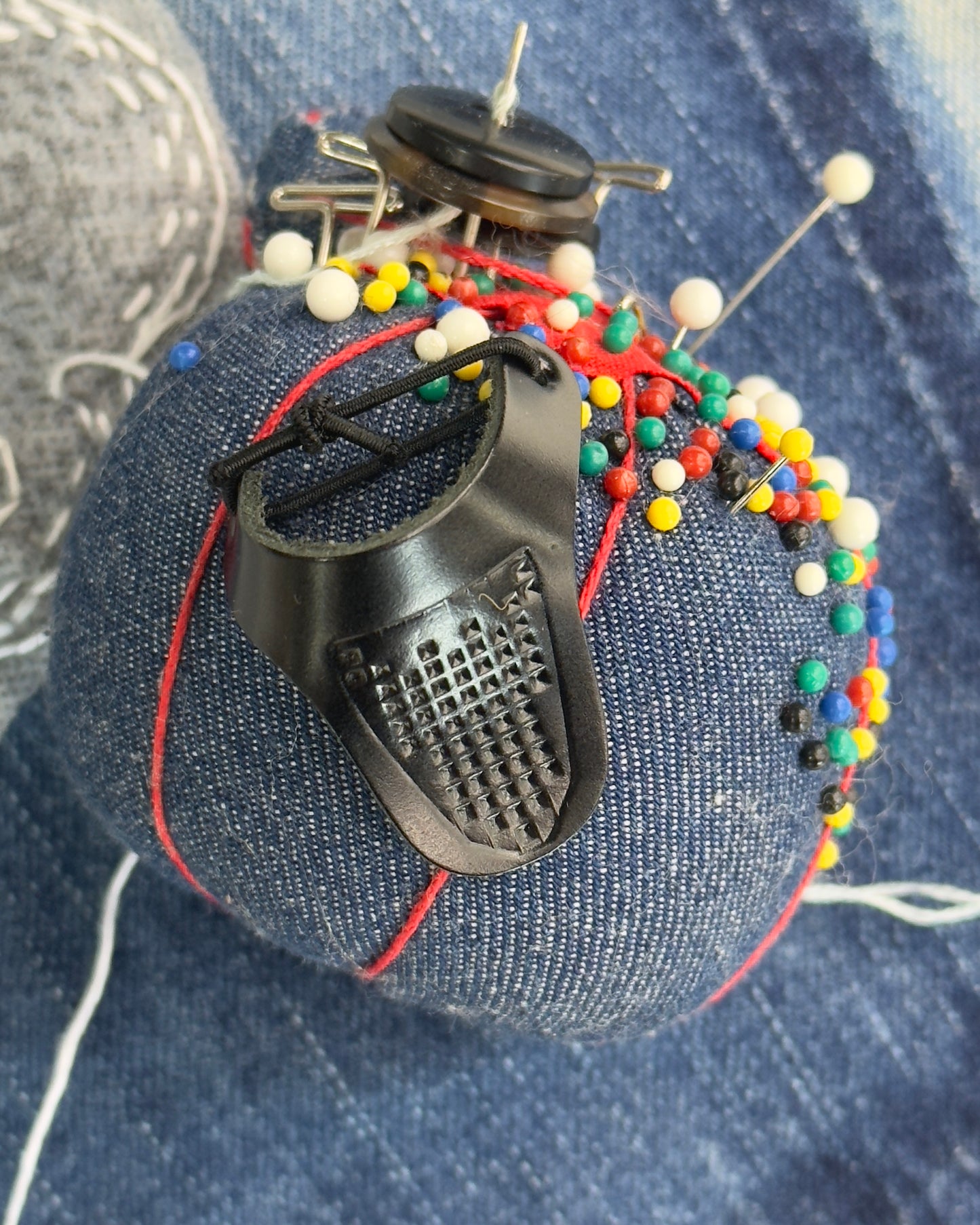 Little House Real Leather Palm Thimble
