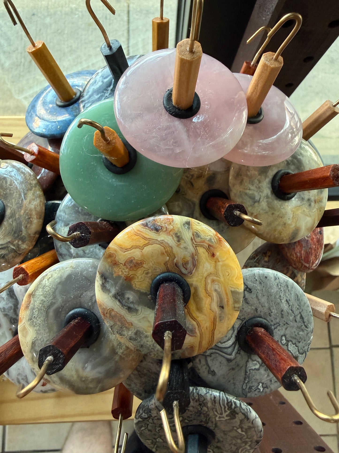 Gemstone Drop Spindle