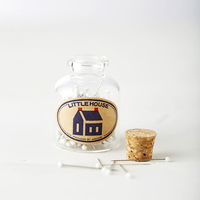 Little House - Glass Bottle of Pins