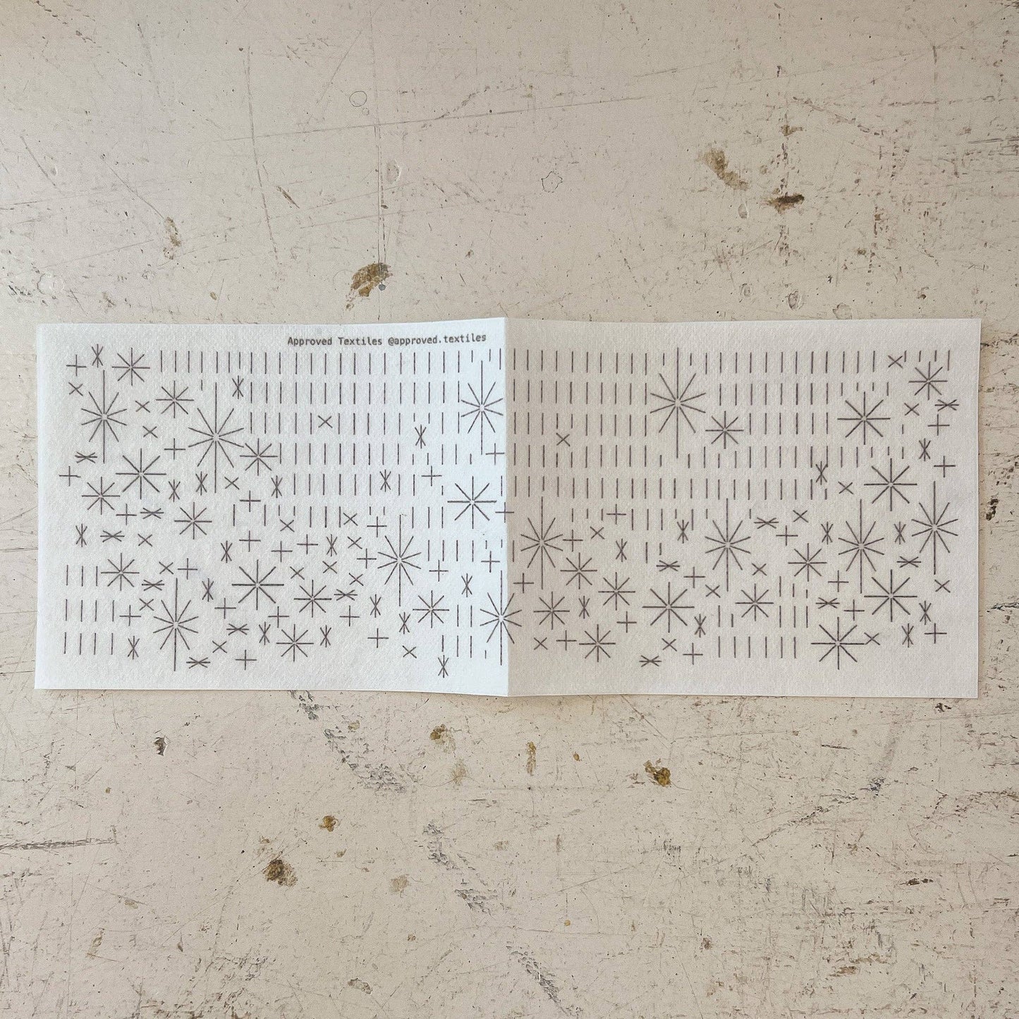 Approved Textiles - Stars . Minimal Mending Series