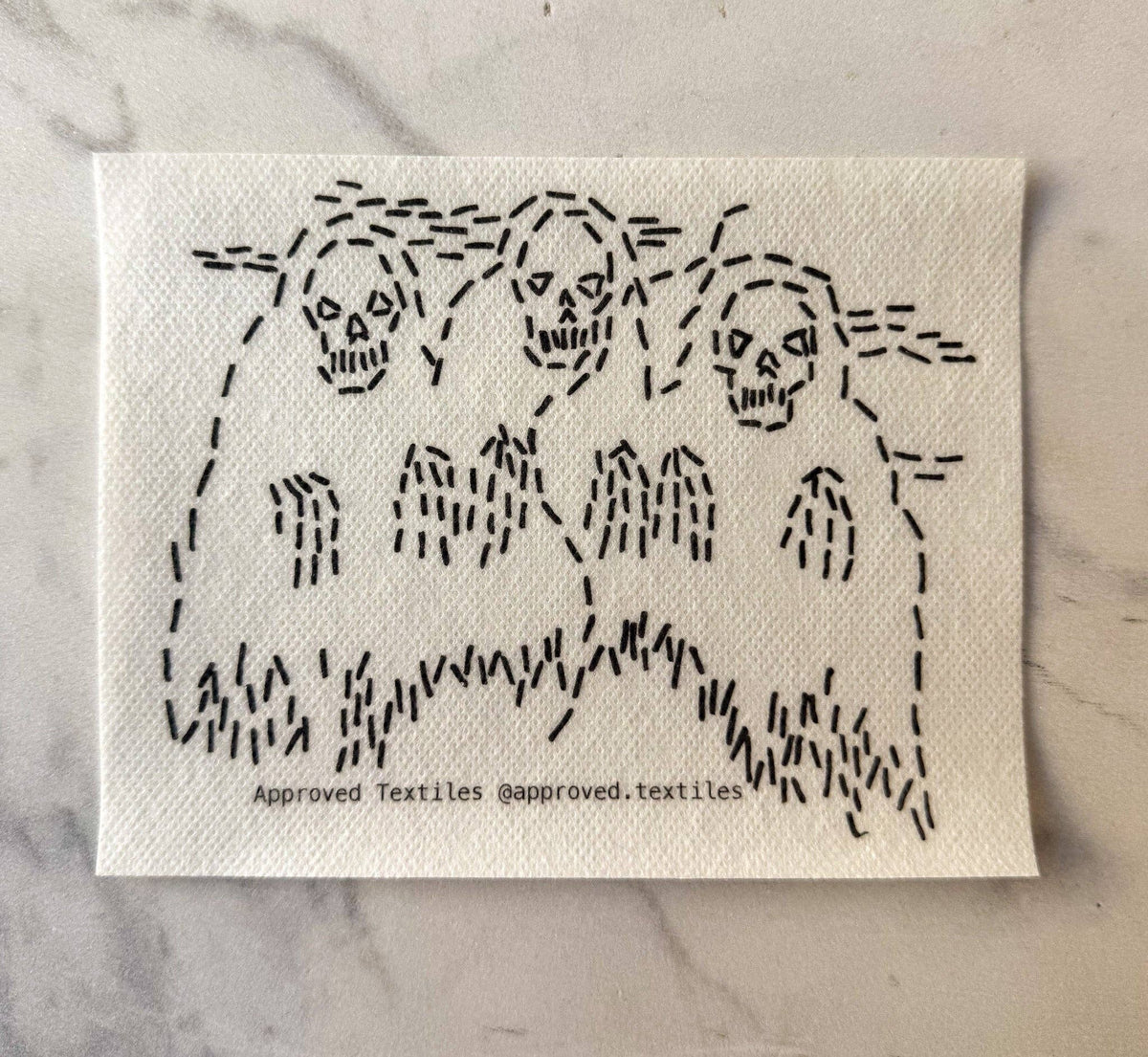 Approved Textiles - Dissolvable Stitching Guides For Visible Mending