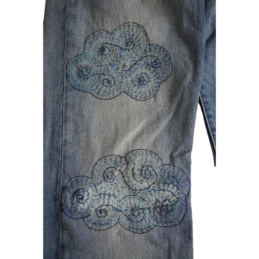 Cloudy Day- Visible Mending Stick and Stitch Embroidery Pattern